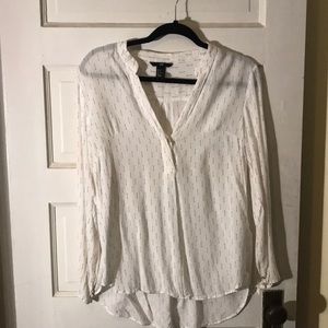 H&M Long Sleeve Arrow Print Blouse
